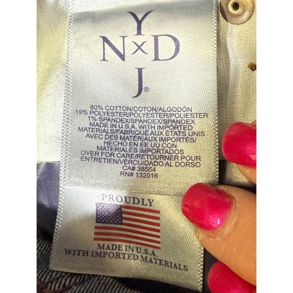 NYDJ Dark Wash Blueโ Jeans size 0 Women's Classic Fit BOOTCUT PERFECT ๐๐ - Picture 9 of 11